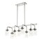 Z-Lite Calliope 8 Light Pendant, Polished Nickel & Clear 617-8L-PN - alternate 3